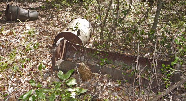 Steel Drum Dump at Pinhoti Creek Crossing