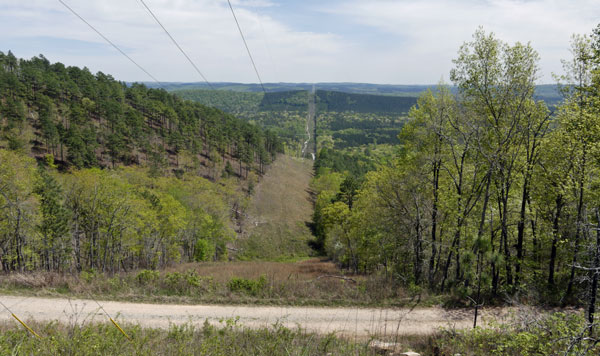 View East from High Tension Power Line