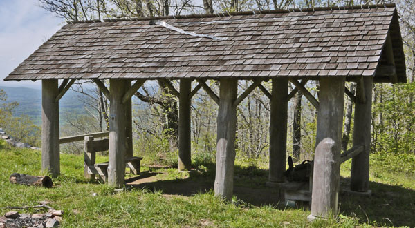 Horn Mountain Rebuilt Picnic Shelter