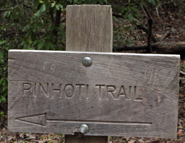 Sign at Junction of Upper Cave Creek Connector and Cave Creek Trail