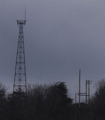 Telecom Tower on 2200' Peak west of Leaf Gate