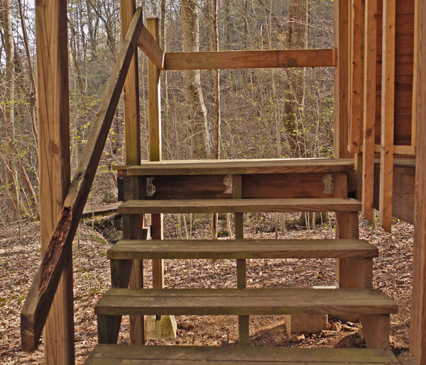 Hawkins Hollow Shelter Stairs