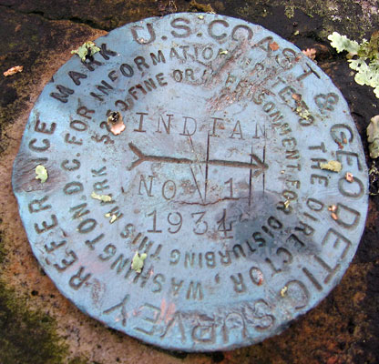 Indian / Flagpole Mountain Witness Mark
