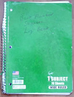 Cover of Blue Mountain Shelter 2018 - 2019 Log Book